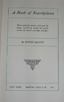 inscriptions