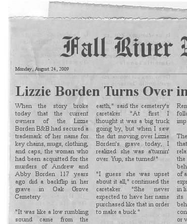 Lizzie Borden Turns Over in Her Grave