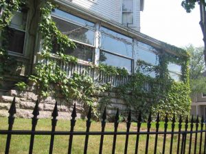 Lizzie’s spiked iron fence at Maplecroft