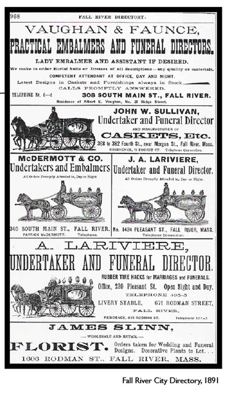 Fall River city directory, 1891.