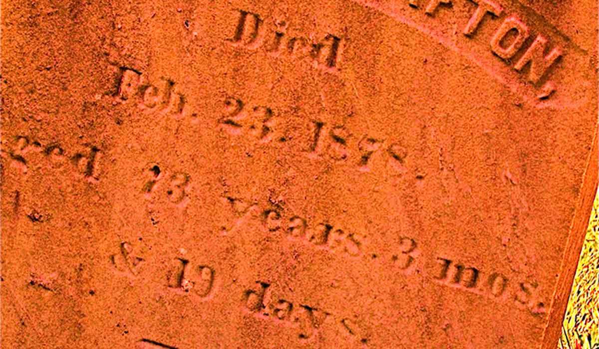 Charles Trafton headstone.