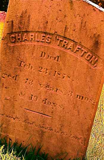 Charles Trafton headstone.