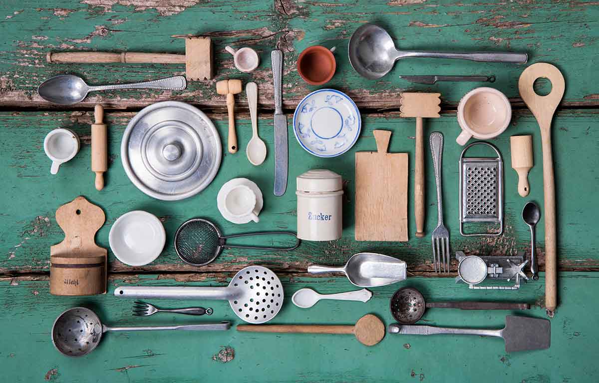 Kitchen utensils.