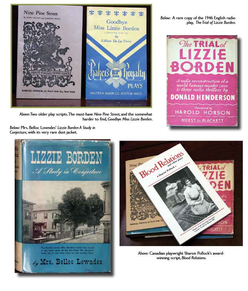 Various Lizzie Borden titles.