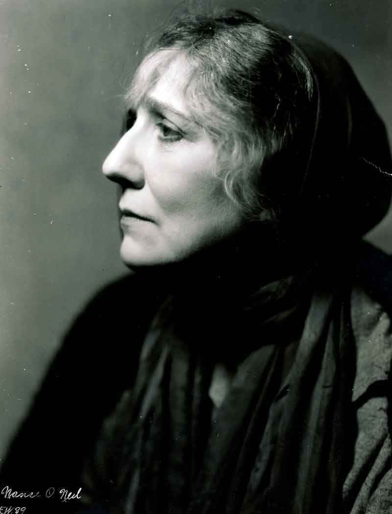 Nance O’Neil (1930) as Myra from the filmEyes of the World. From the private collection of Stefani Koorey.