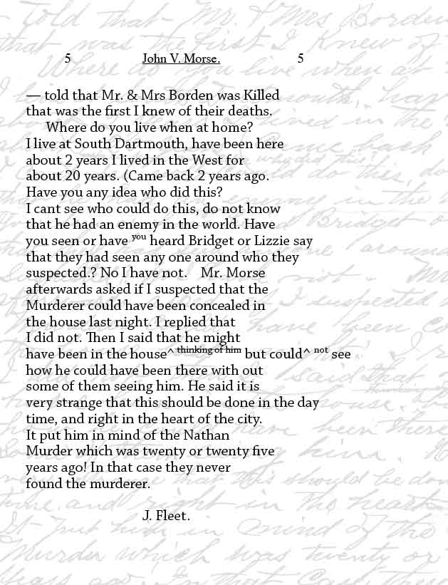 Page eight of Fleet's notes.