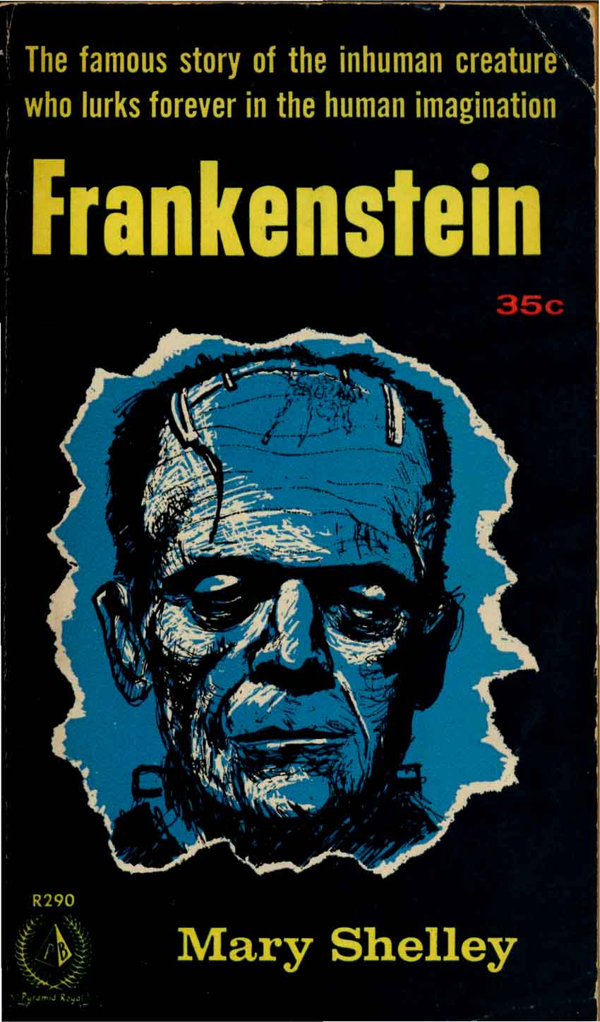 Frankenstein paperback cover.
