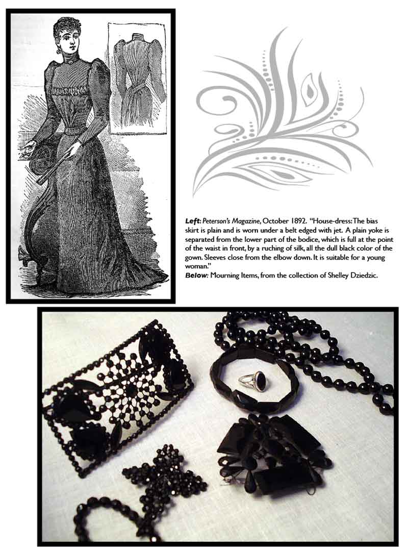 Mourning items.