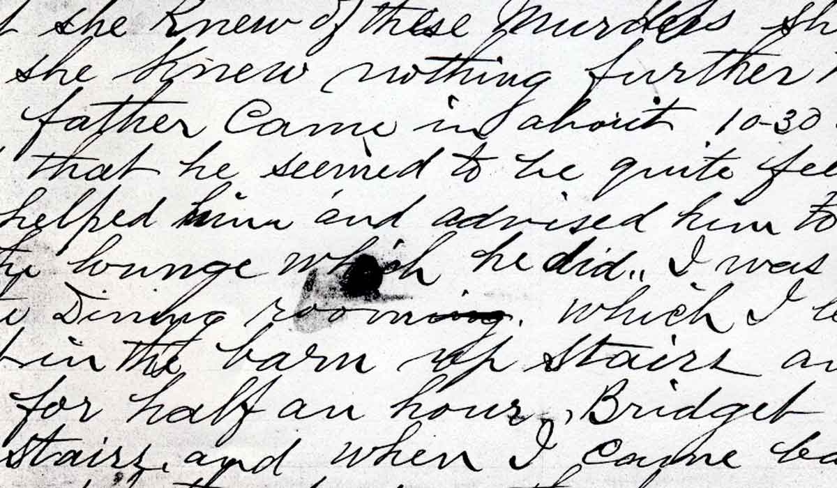 Handwriting of John Fleet in his notes.