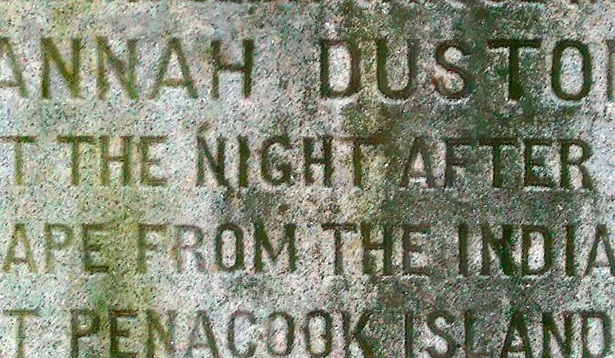 Monument to Hannah Dustin.