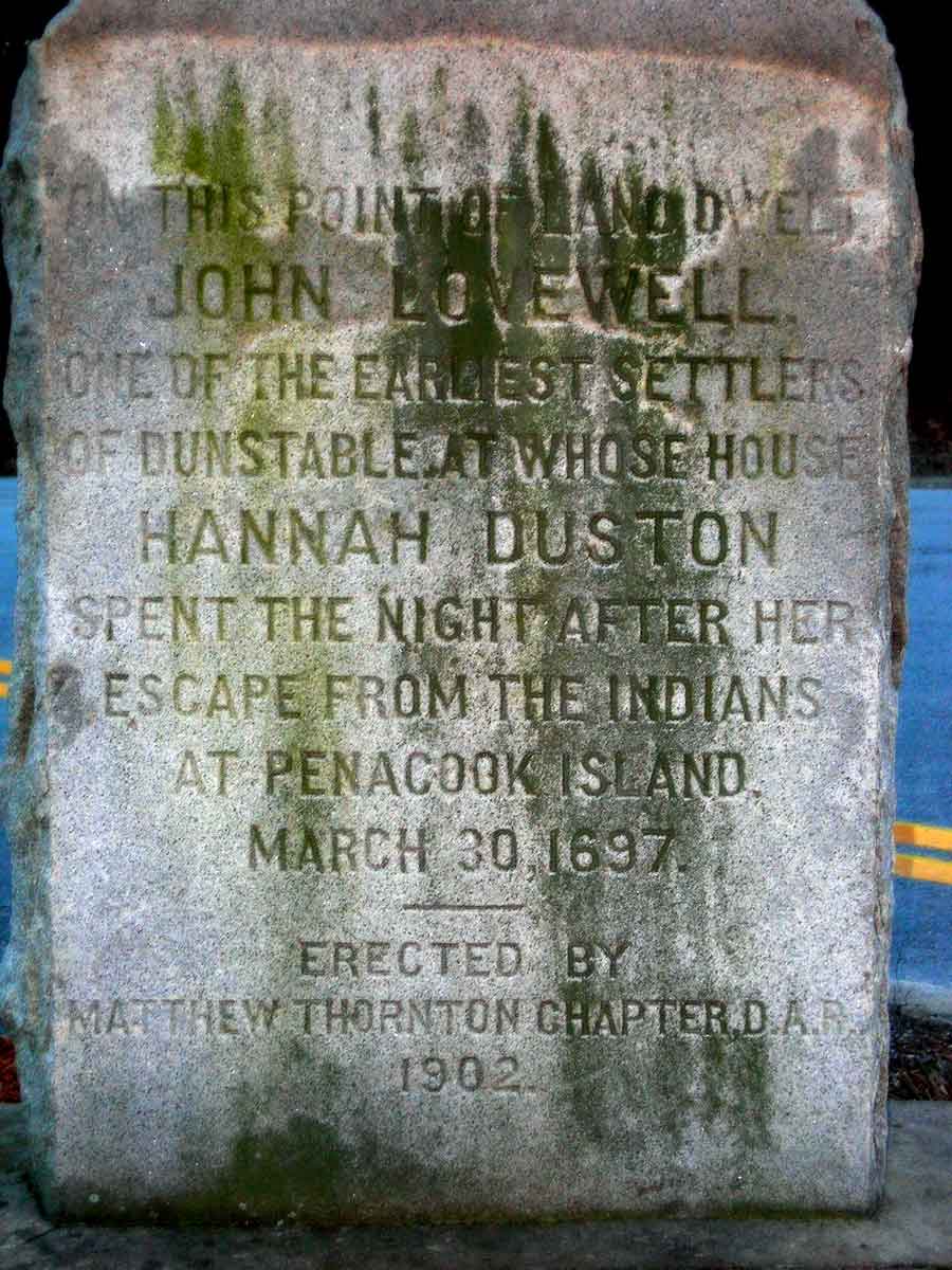 Monument to Hannah Dustin.