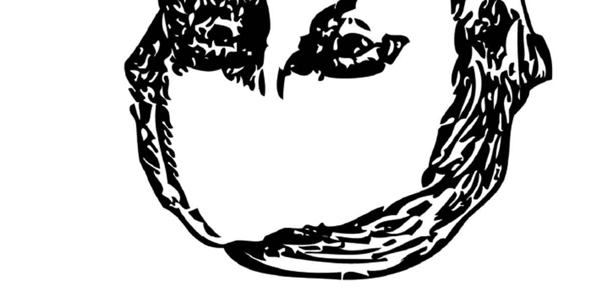 Andrew Borden's head upside down.