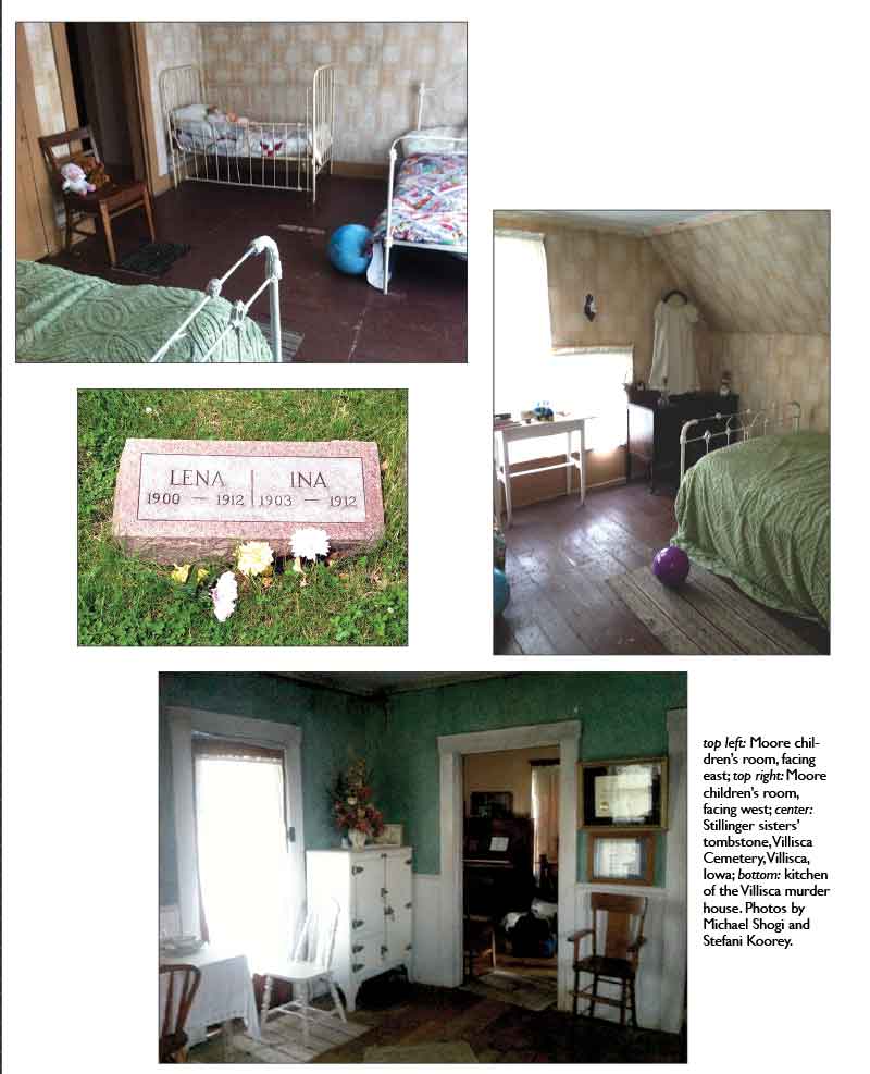Villisca, various images, including inside the house.