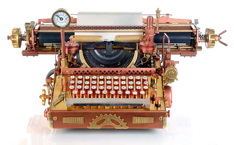 Steam punk typewriter.