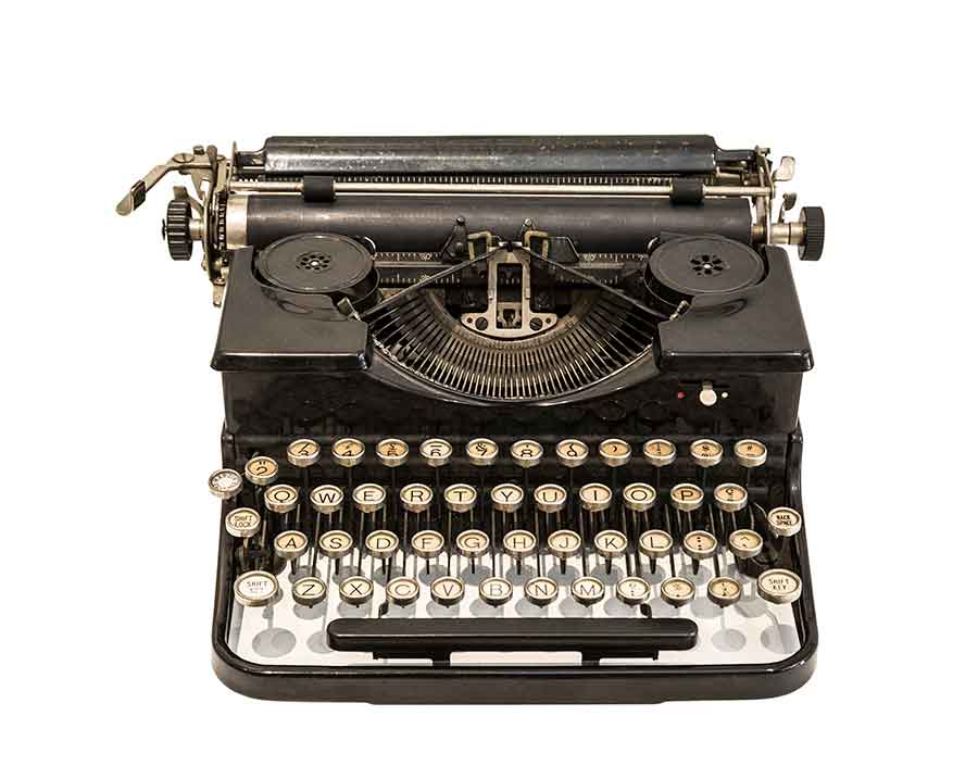 Antique typewriter.