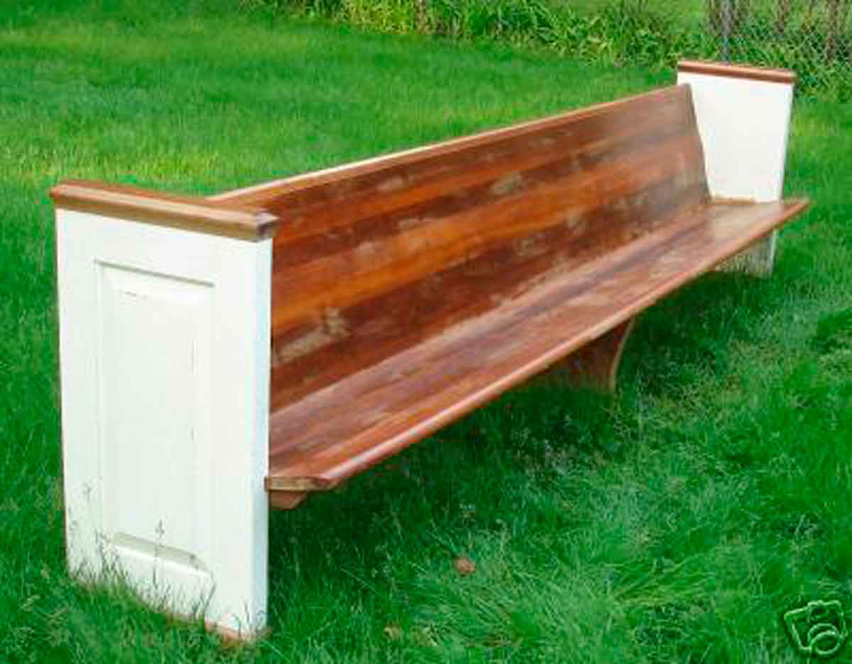 Church pew, not Lizzie's church.