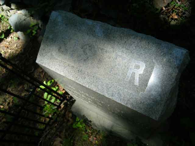 Hannah Nelson grave at the Ancient Riverside Cemetery in Rhode Island.