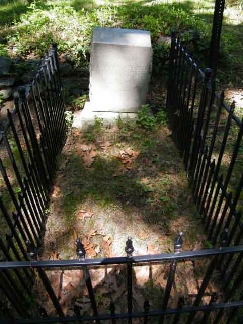 Hannah Nelson grave at the Ancient Riverside Cemetery in Rhode Island.