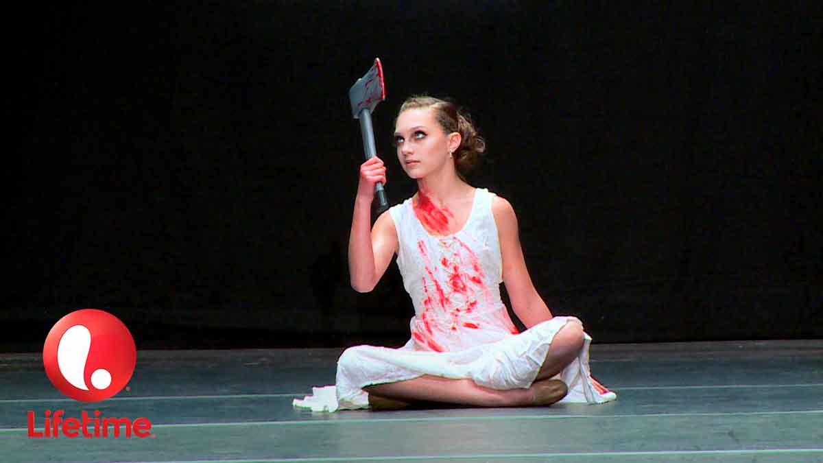 Maddie Ziegler playing Lizzie Borden.