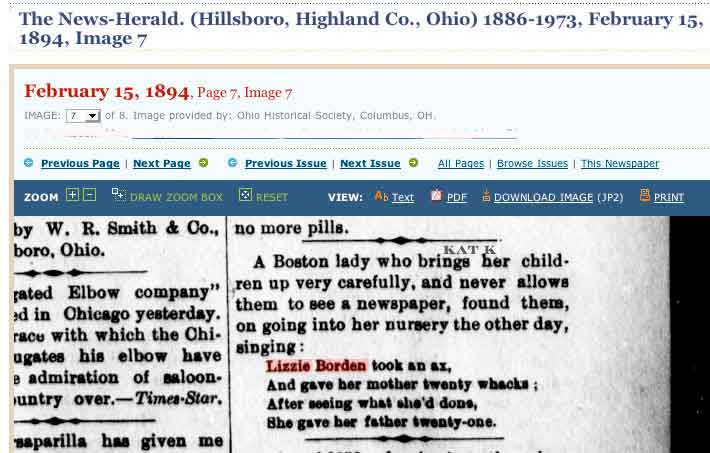 News Herald, February 15, 1894.