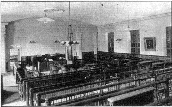 Court room at the New Bedford Superior Court