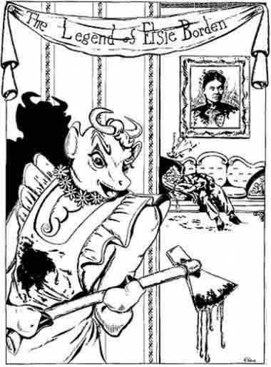 Lizzie/Elsie Borden Cartoon